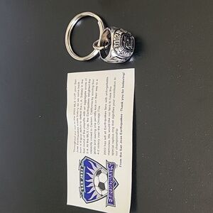 MLS SJ Earthquakes replica 2003 cup ring key chain